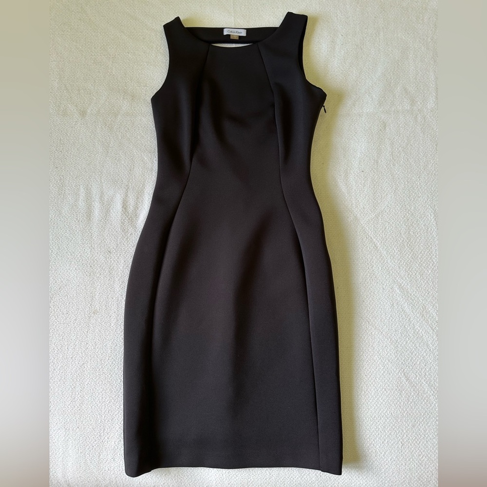 Calvin Klein, Black Dress, Size 4.  New, never worn, no tags.